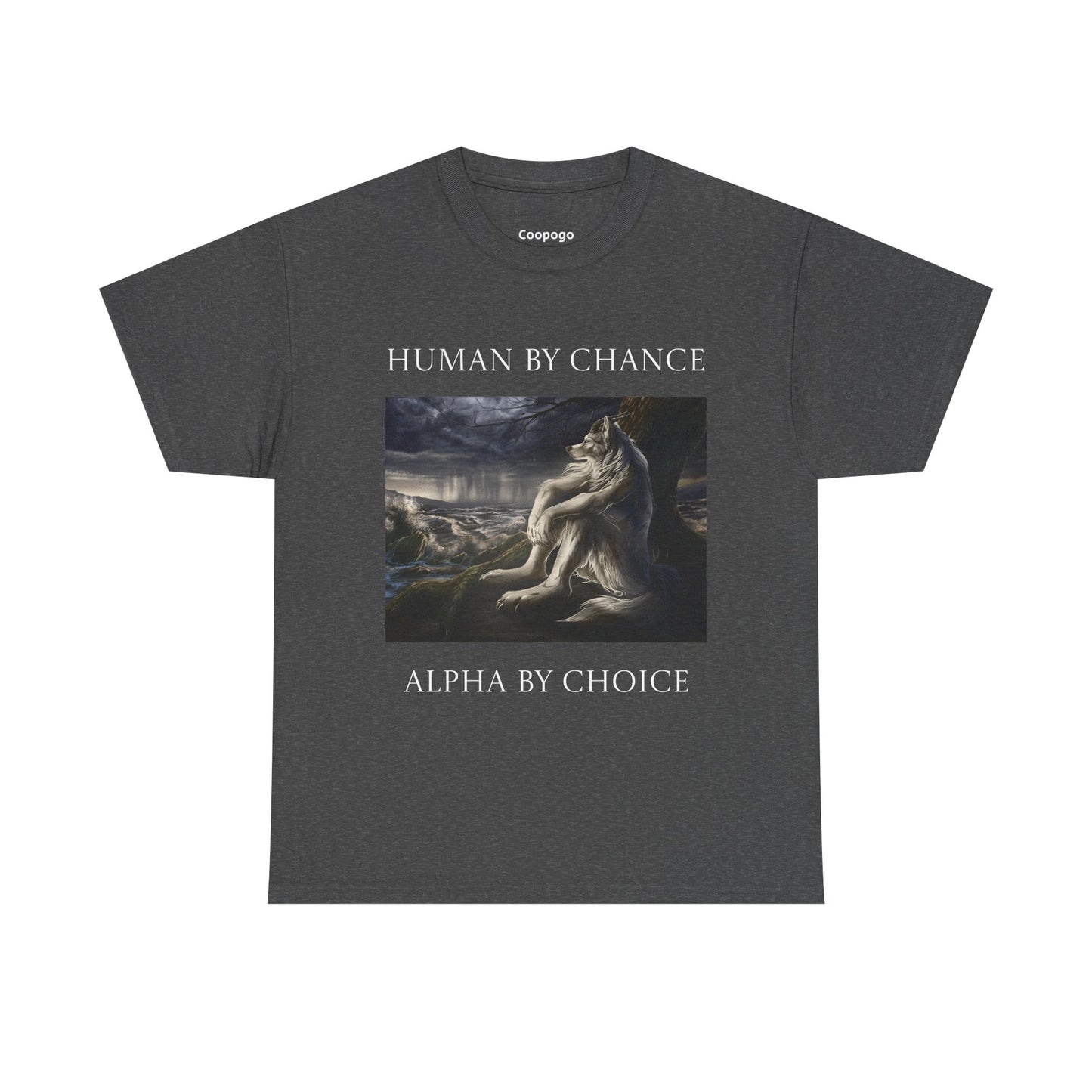 Alpha Sigma Wolf T-Shirt - Human By Chance Alpha By Choice