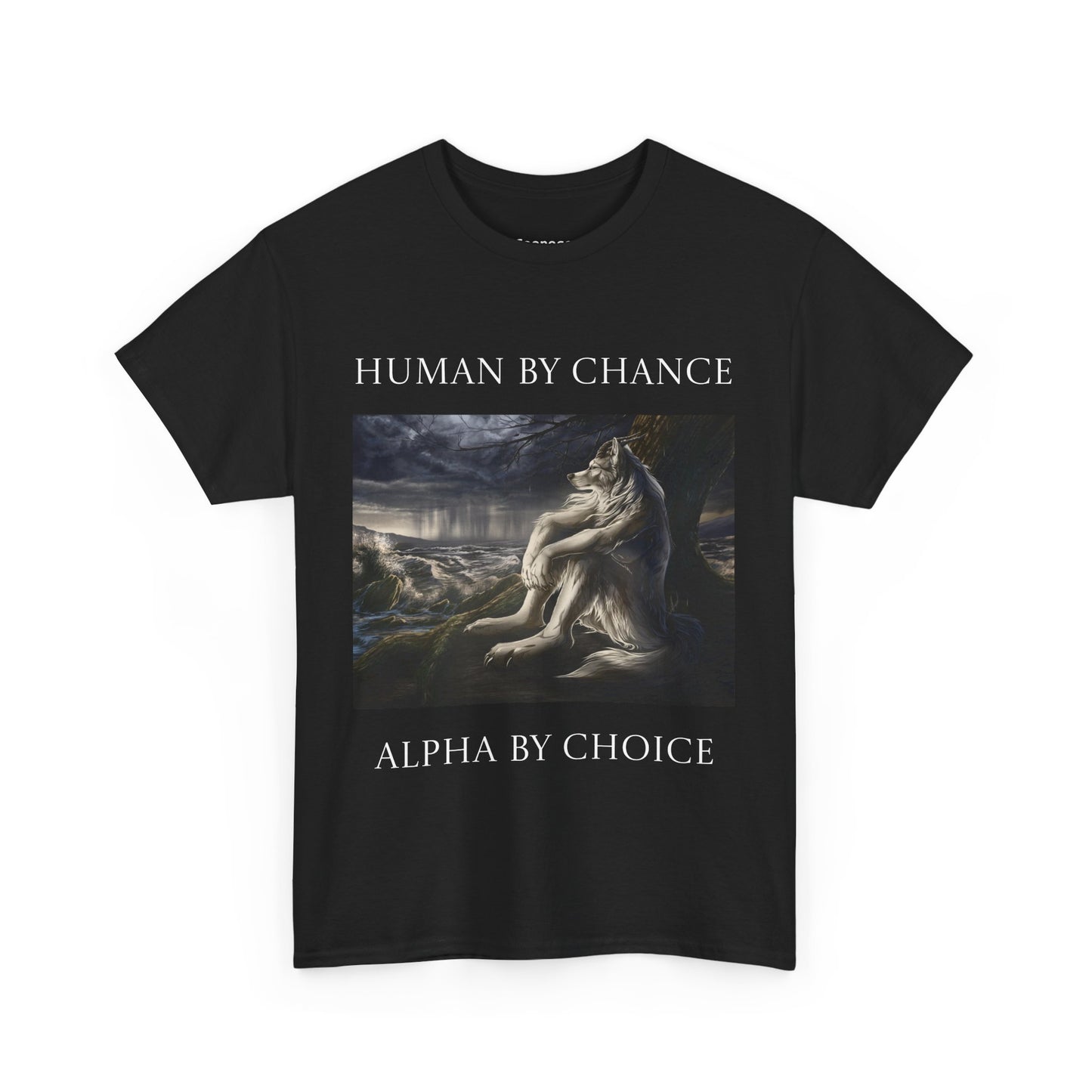 Alpha Sigma Wolf T-Shirt - Human By Chance Alpha By Choice