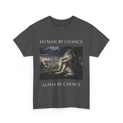 Alpha Sigma Wolf T-Shirt - Human By Chance Alpha By Choice