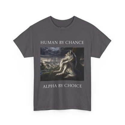 Alpha Sigma Wolf T-Shirt - Human By Chance Alpha By Choice